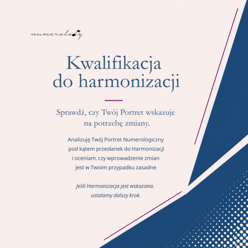 Kwalifikacja do harmonizacji portretu