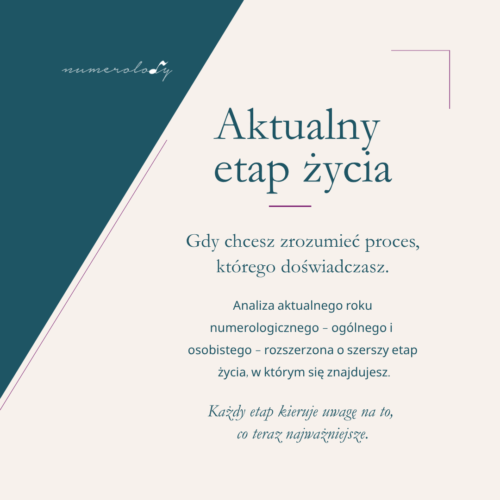 Aktualny etap życia